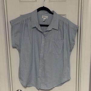 Japna Light Blue Striped Button Down Shirt